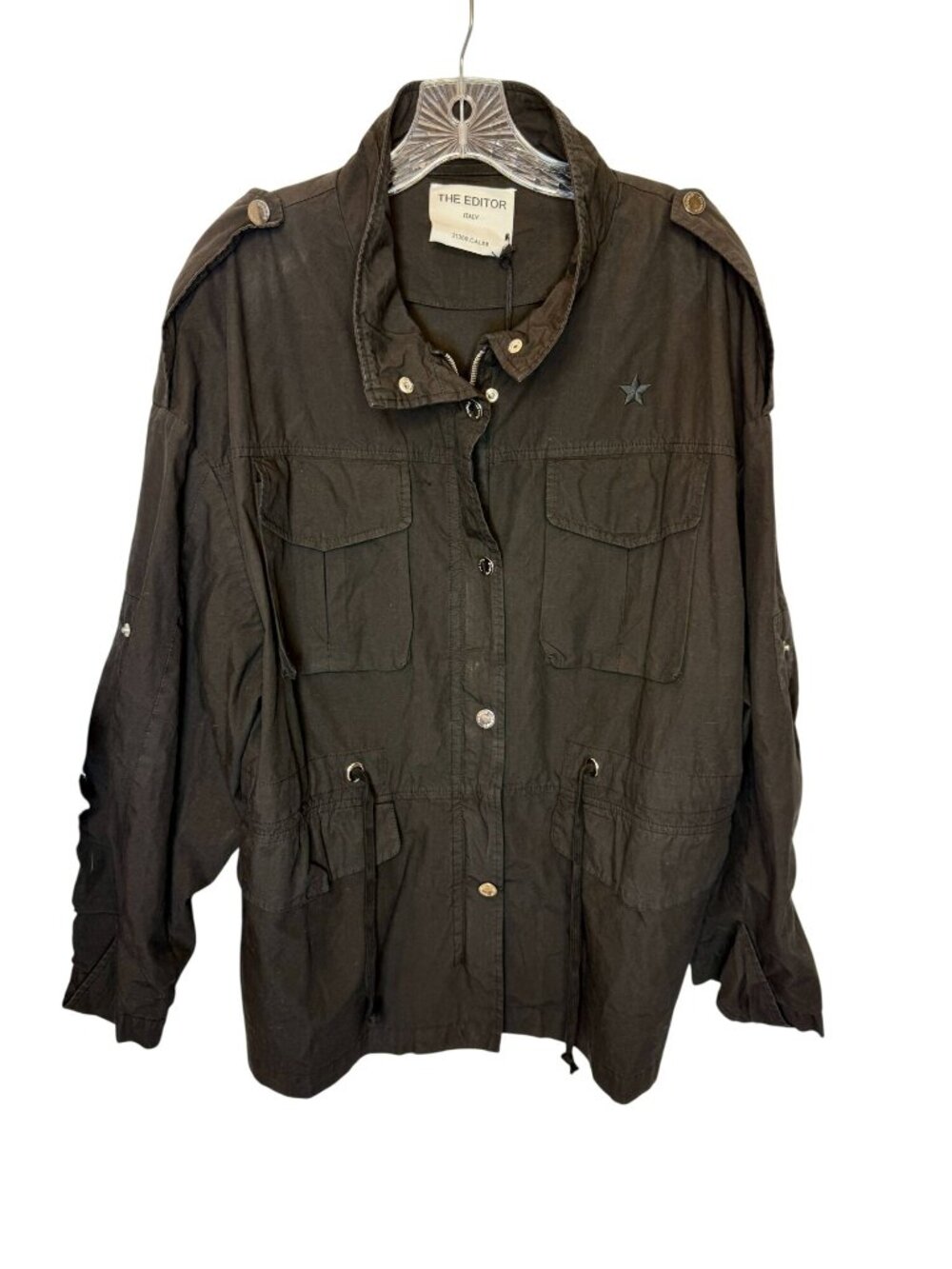 The Editor "Sarhiana" Jacket Black Field Jacket NWT - Size 42